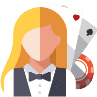 Jeux de croupier en direct dans les casinos 2021 1 croupier en direct